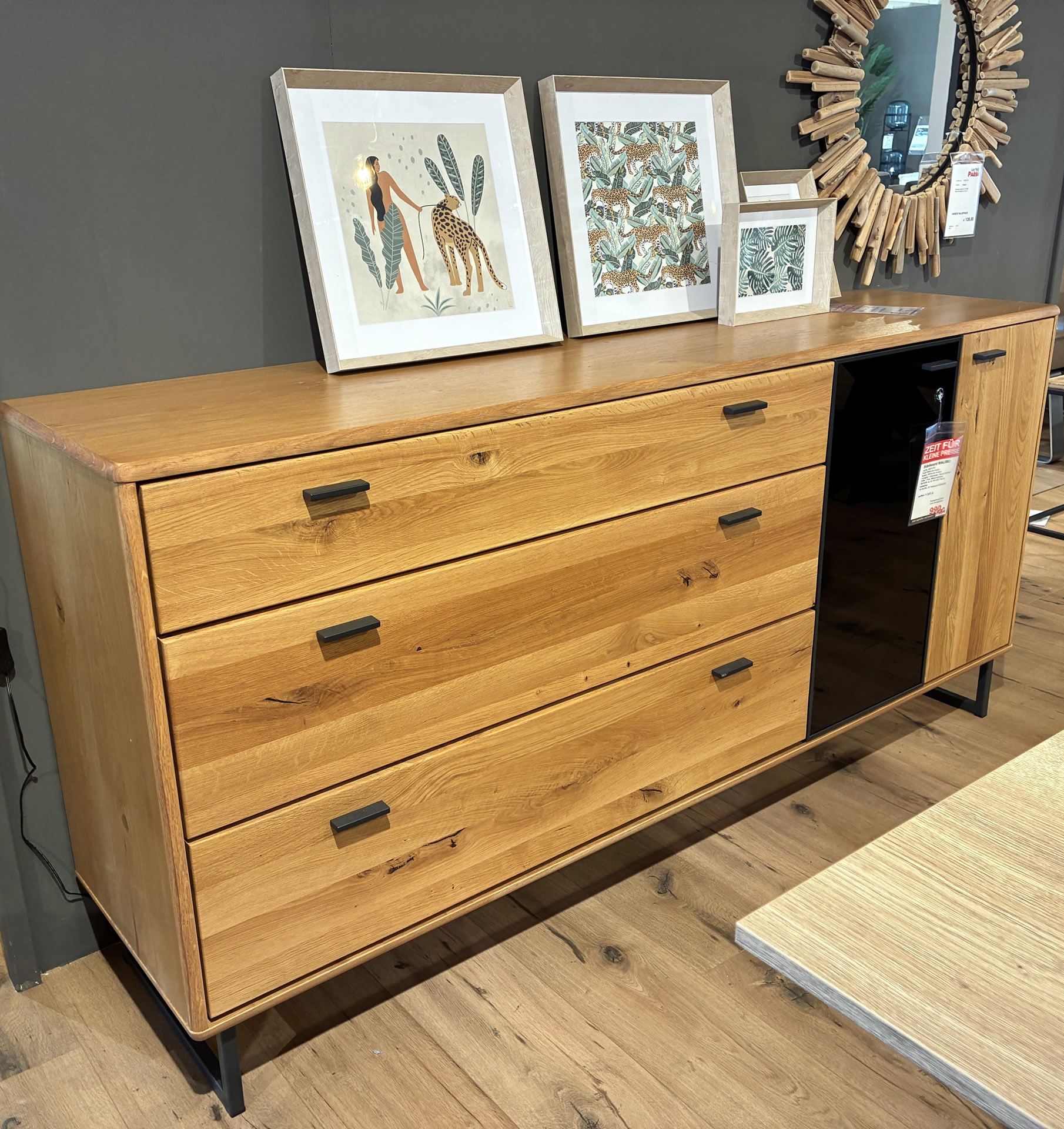 Sideboard MALIBU Wildeiche massiv