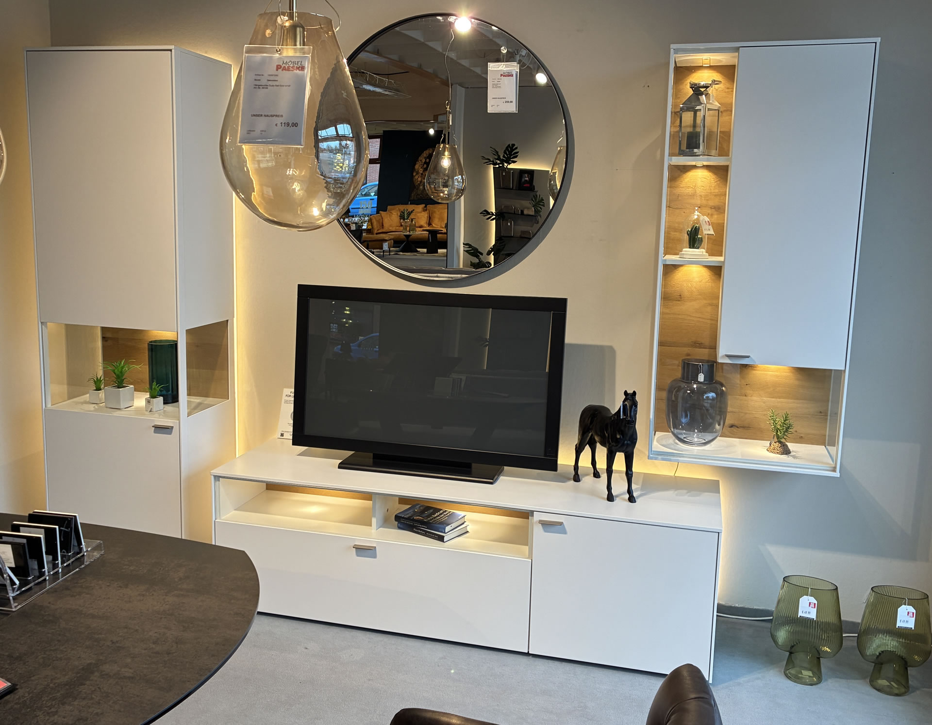 Wohnkombination VALLY von Venjakob in Lack weiß