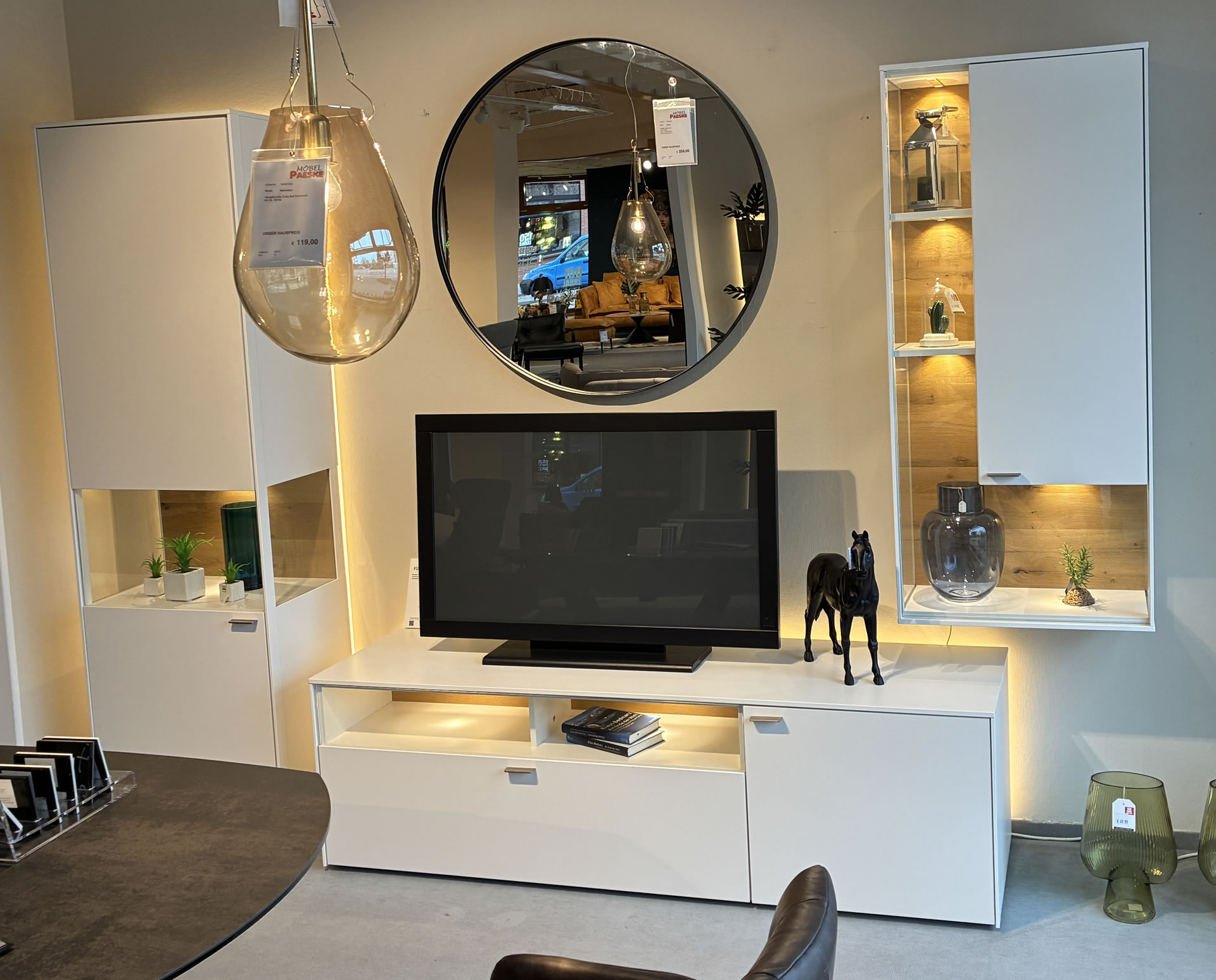 Wohnkombination VALLY von Venjakob in Lack weiß