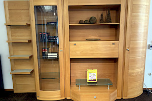 Wohnwand Buche massiv