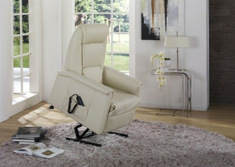 Fernseh- und Relaxsessel Z22783-1 - Leder, Maxi, mit Aufstehhilfe